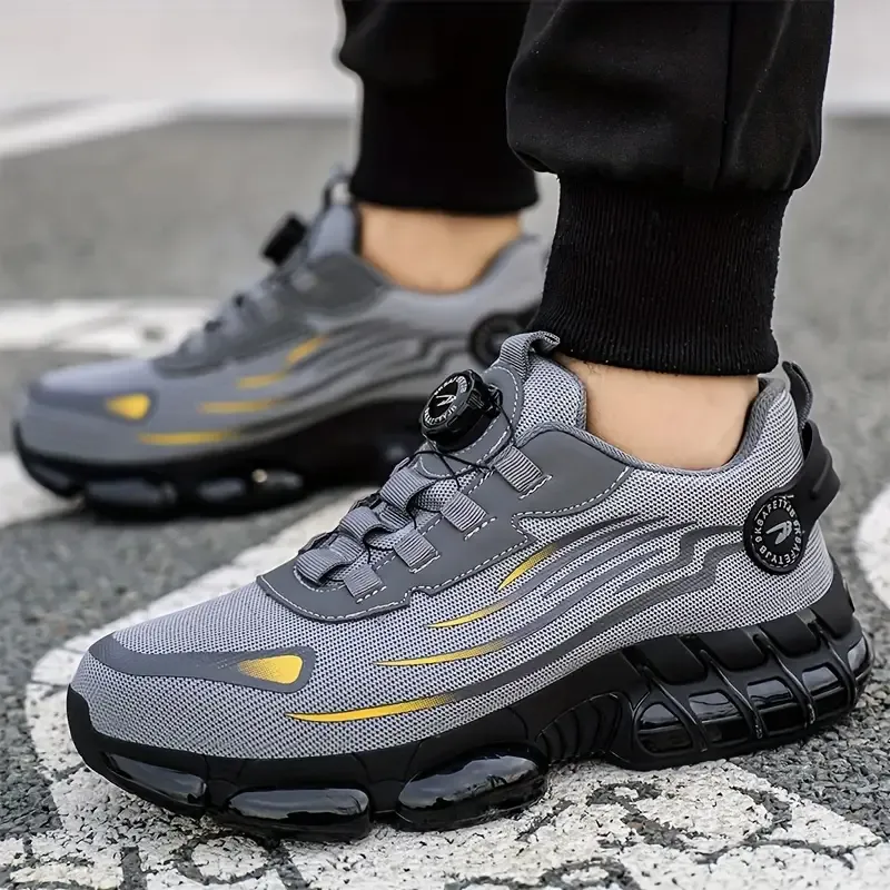 Men's Lightweight Breathable Arch Support All-Terrain Traction Tread Cushioned EVA Insole Sneakers Shoes