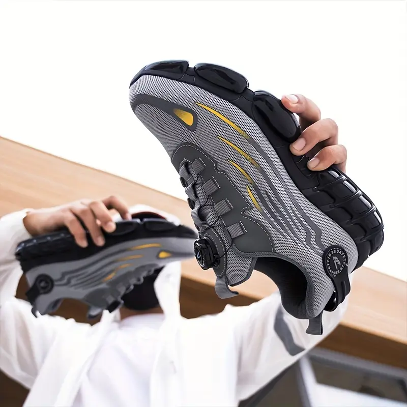 Men's Lightweight Breathable Arch Support All-Terrain Traction Tread Cushioned EVA Insole Sneakers Shoes