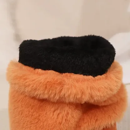 Women's Cozy Fluffy Slip-on Mid-Calf Boots 