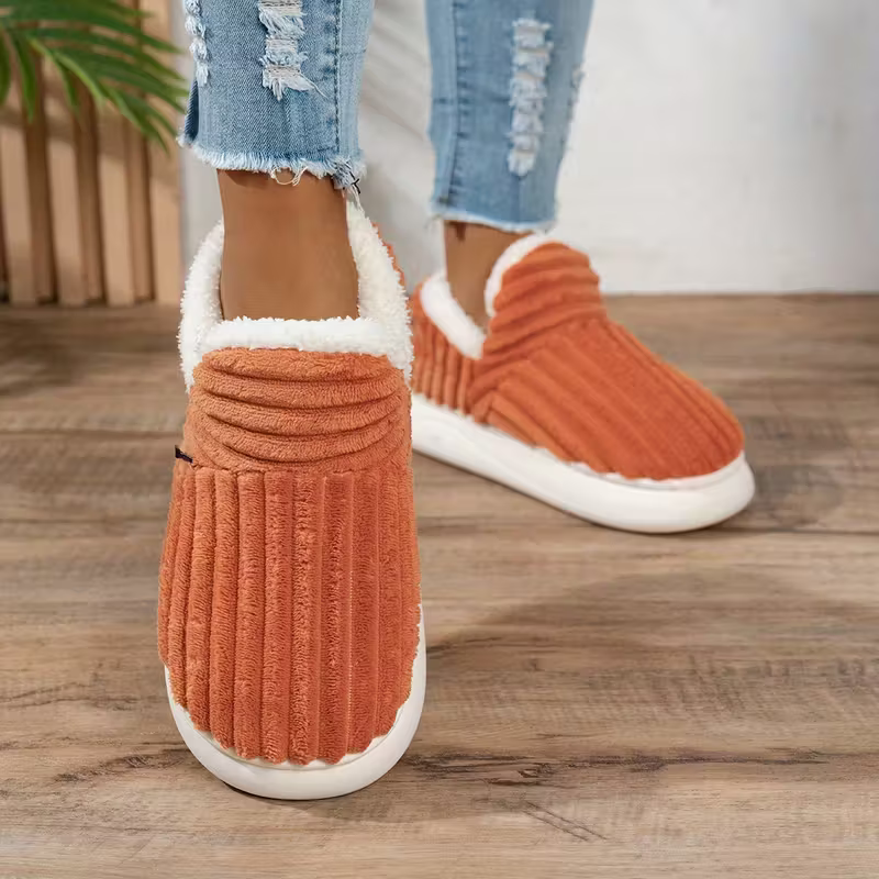 Unisex Cozy & Warm Winter Slippers Slip-On Indoor/Outdoor House Shoes
