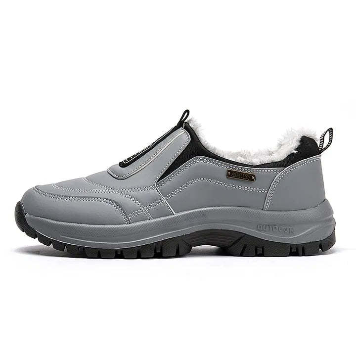 Men's Fleece-Lined Waterproof & Anti-Slip Orthopedic Slip-On Walking Shoes
