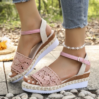 Women's Vintage Lightweight Platform Height-Increasing Sandals