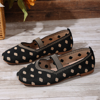 Women’s Polka Dot Mary Jane Flat Shoes