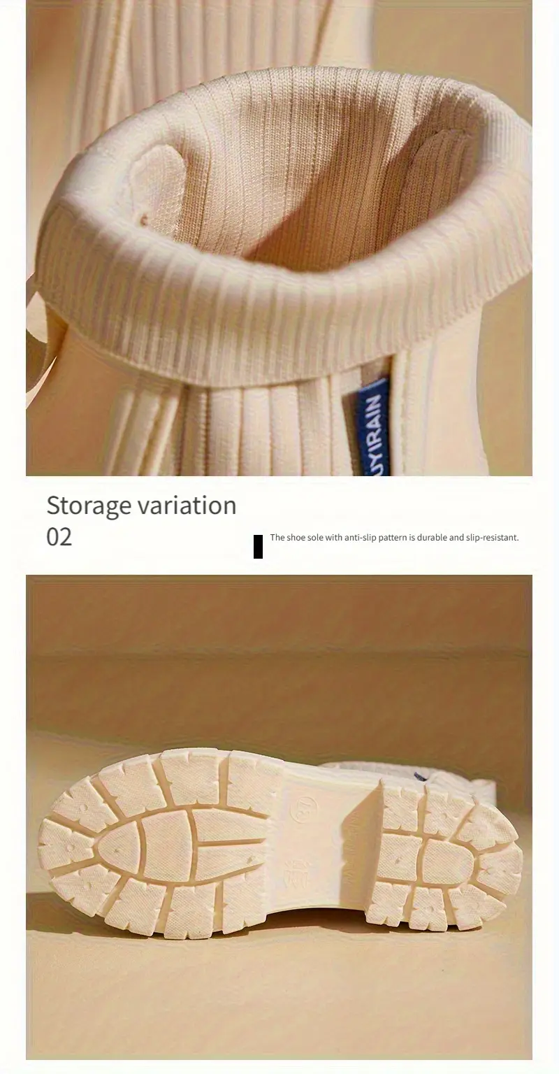 womens chelsea rain boots slip resistant thick sole round toe pvc upper sole comfortable fabric inner insole versatile outdoor footwear for casual attire versatile outdoor shoes chelsea rain boots durable pvc   details 7