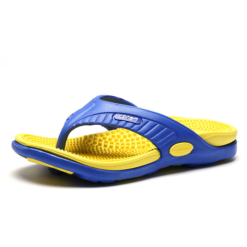 Men's Massage Non-Slip Orthopedic Flip Flops Sport Sandals for Beach, Pool, Shower & Casual Wear