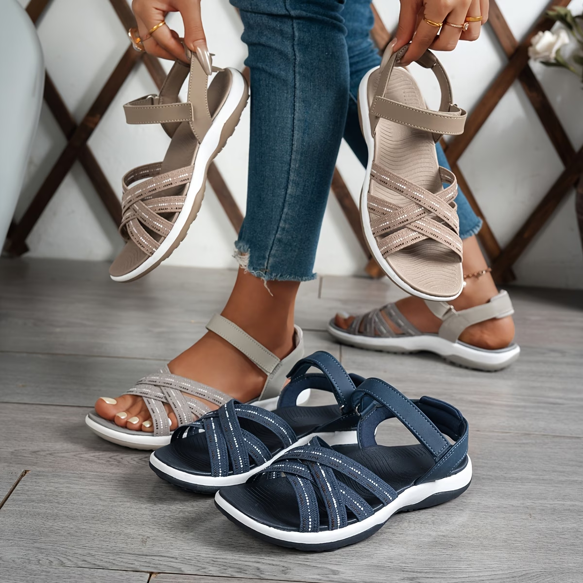 Women's Trendy & Versatile Elastic Non-Slip Sports Sandals