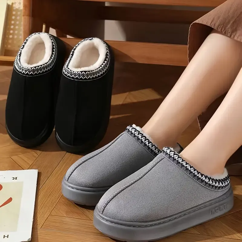Women's Casual Comfort Warm Lining Anti-Slip Slippers