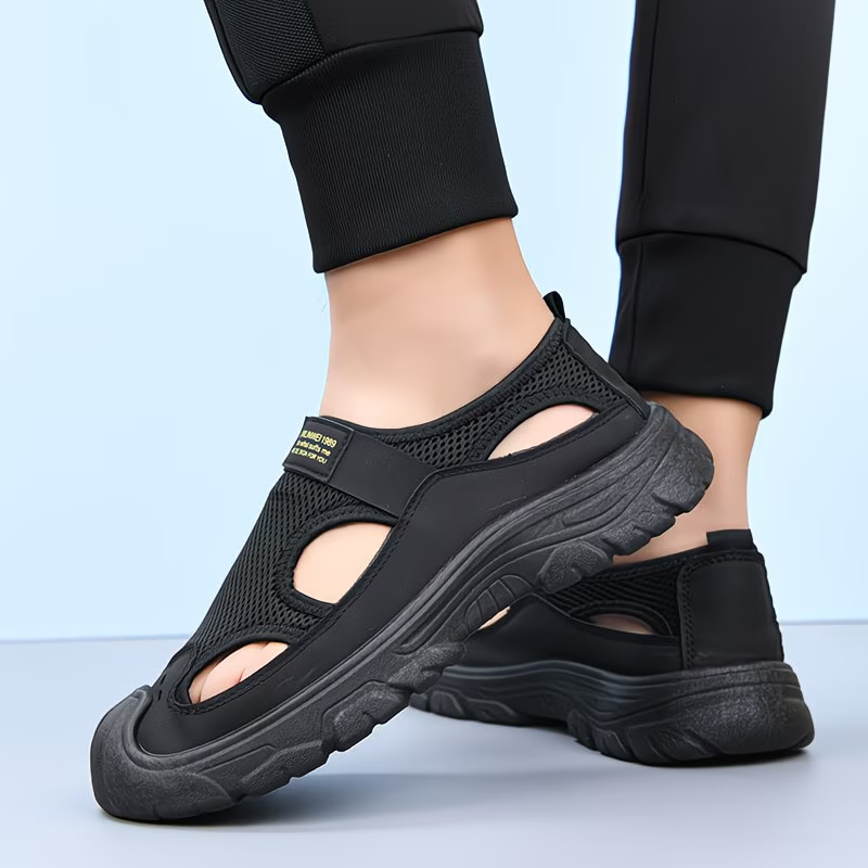 Men's Breathable & Lightweight Mesh Hollow Sandals Outdoor Sports Beach Sandals