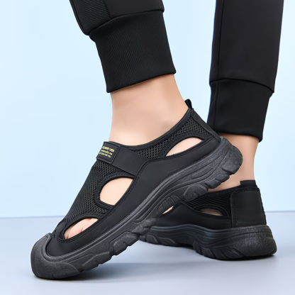 Men's Breathable & Lightweight Mesh Hollow Sandals Outdoor Sports Beach Sandals