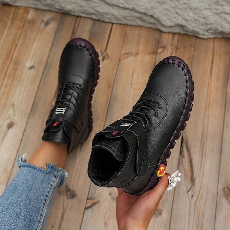 🔥Last Day 49% OFF -Women's Handmade Comfortable Orthopedic Soft Sole Leather Shoes Boots