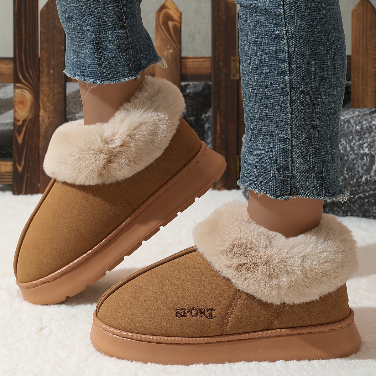 💖LAST DAY PROMOTION 56% OFF💖Women's Non-slip Mute Warm Fluffy Shoes Slippers