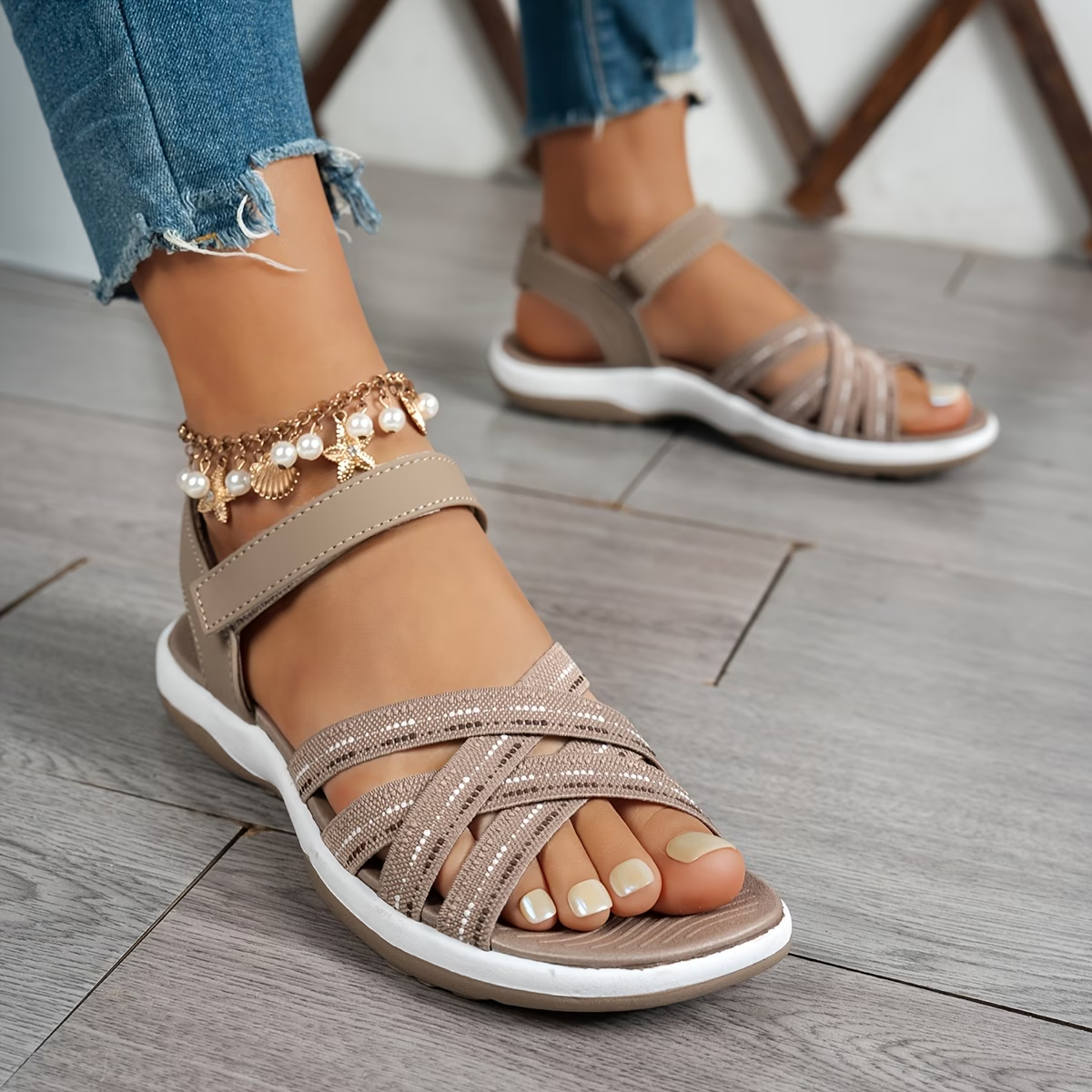 Women's Trendy & Versatile Elastic Non-Slip Sports Sandals