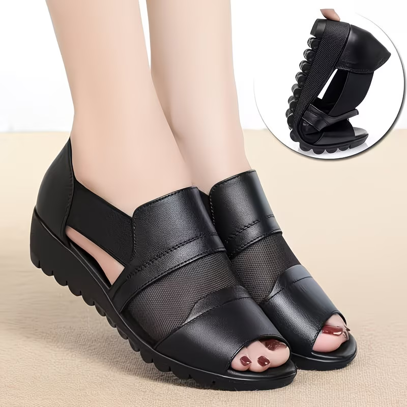 Women's Stylish & Comfortable Leather Wedge Sandals