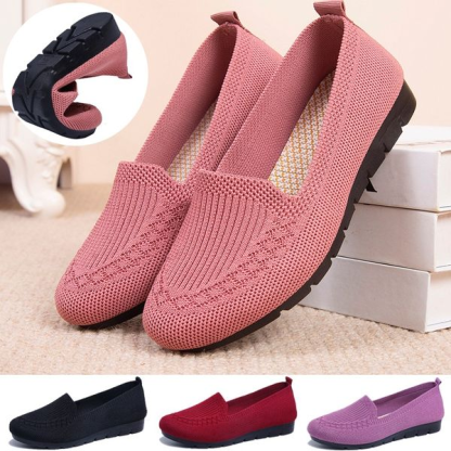 Women’s Mesh Breathable Slip on Flat Shoes Ladies Loafers Casual Shoes