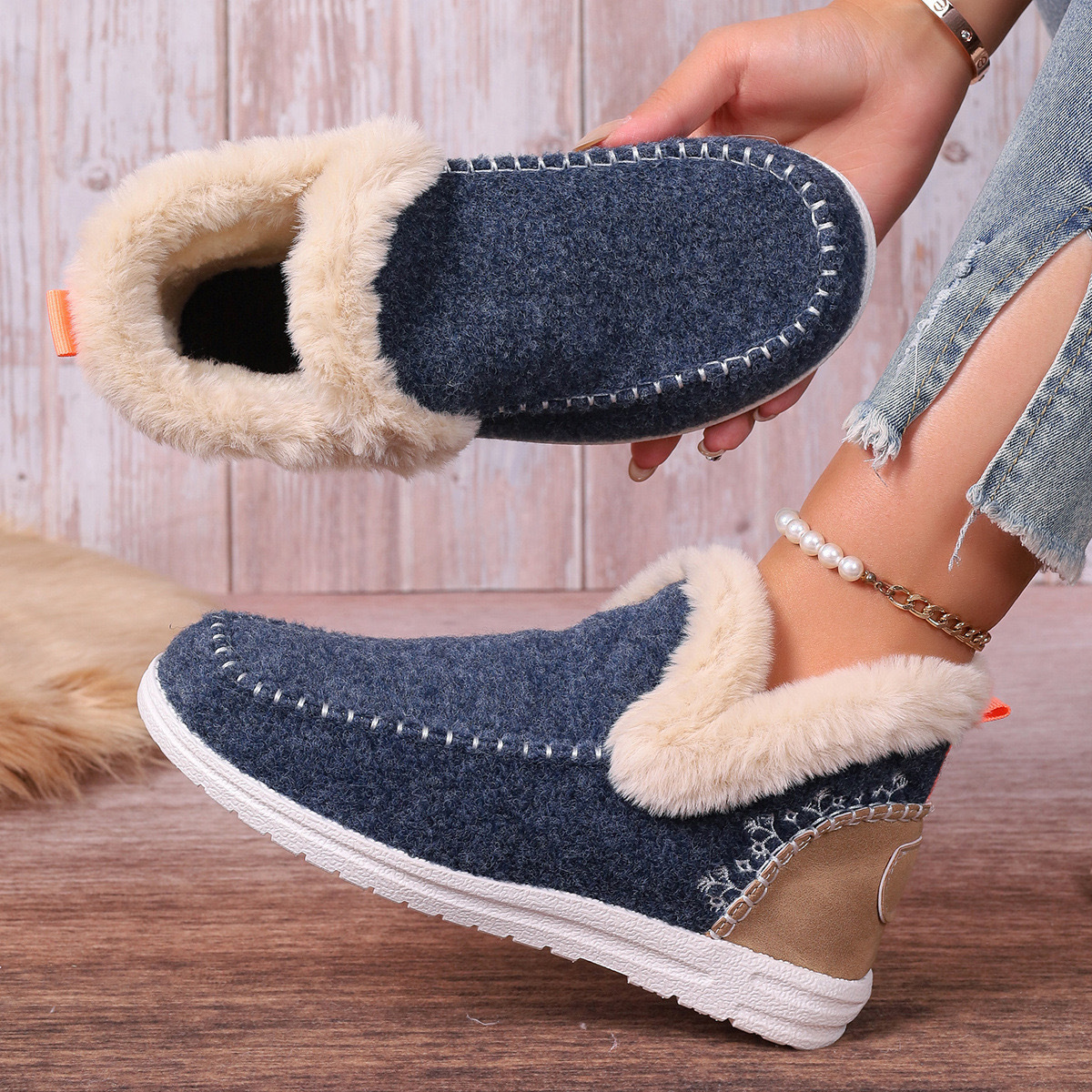 Winter Sale 50% OFF - Fleece Lining Warm & Cozy Winter Orthopedic Shoes for Women