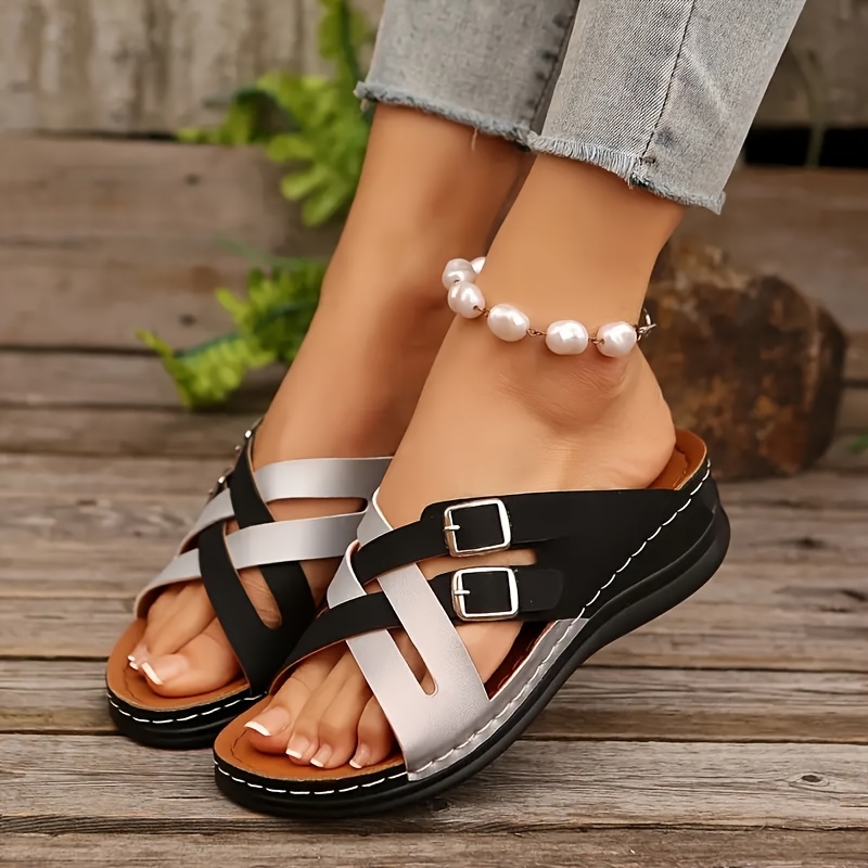 Women's Chic Summer Wedge Sandals Beach Shoes