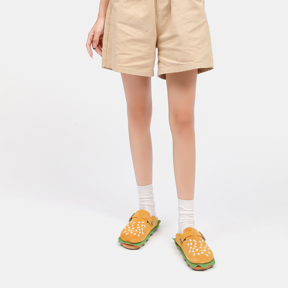 Women's Fun Burger Mule Clogs Slippers