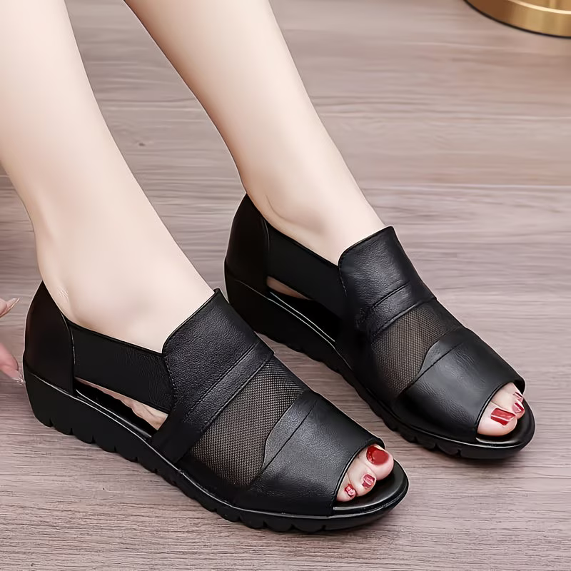 Women's Stylish & Comfortable Leather Wedge Sandals