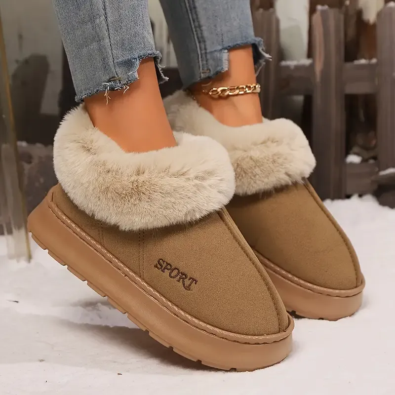 💖LAST DAY PROMOTION 56% OFF💖Women's Non-slip Mute Warm Fluffy Shoes Slippers