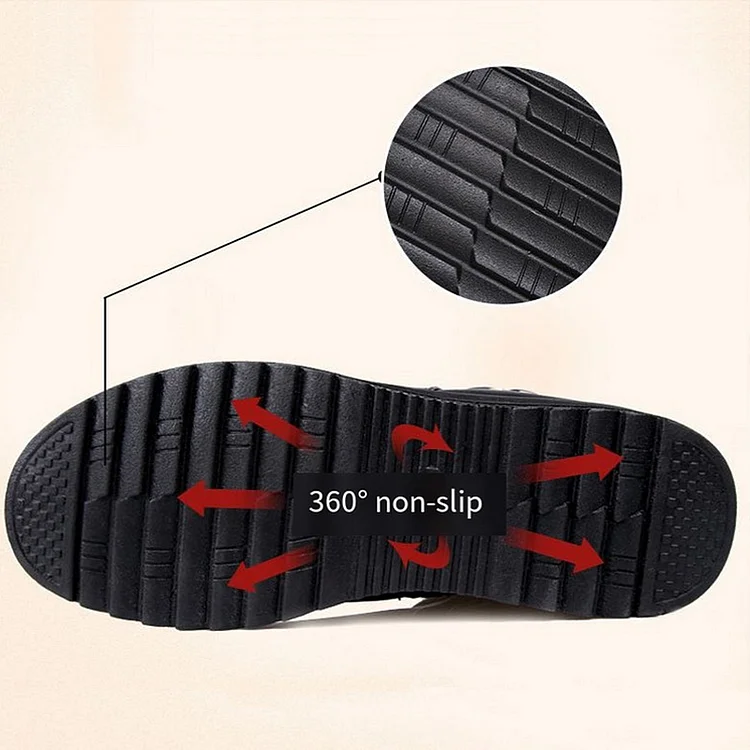 Women's Fashion Warm Non-Slip Durable Black Ankle Boots