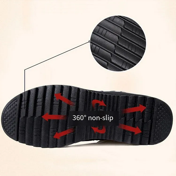 Women's Fashion Warm Non-Slip Durable Black Ankle Boots