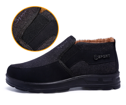 MEN'S COMFORTABLE WOOL PLUSH ORTHOPEDIC SNOWPROOF COTTON SHOES