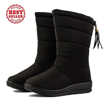 Women's Warm Non-slip Waterproof Winter Wedge Snow Boots