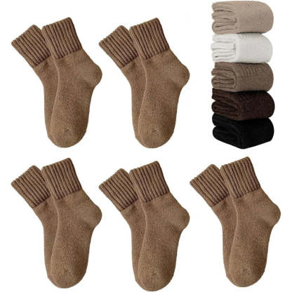 Thick Warm Wool Winter Socks, Stretchy Fit for Wide & Swollen Feet