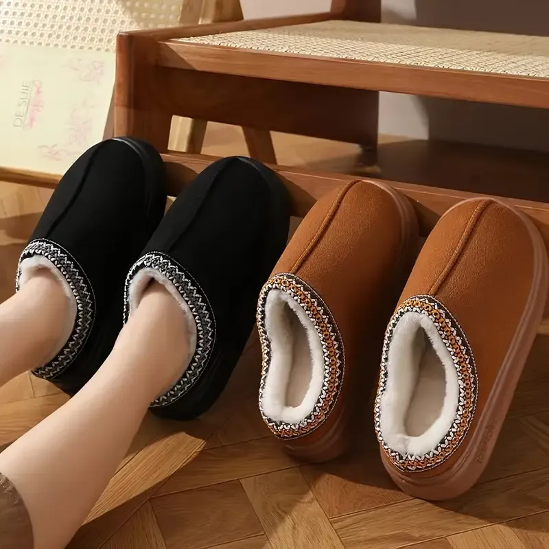 Women's Casual Comfort Warm Lining Anti-Slip Slippers