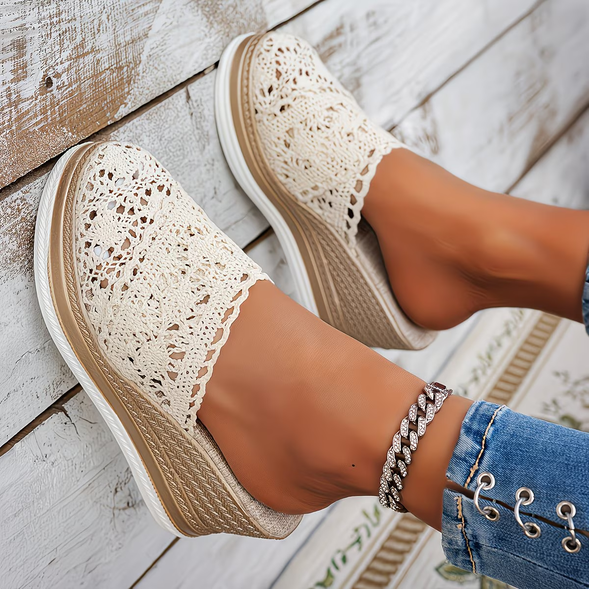 Women's Elegant & Comfortable Woven Wedge Sandals