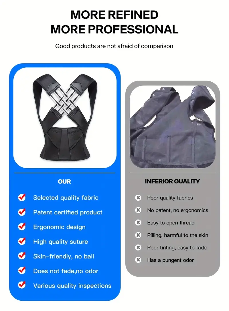 improve your posture instantly with this adjustable back posture corrector belt details 5