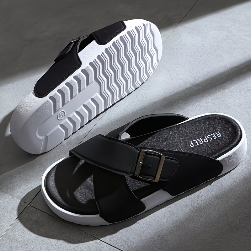 Unisex Comfortable Adjustable Cross Slippers Non-Slip Sandals