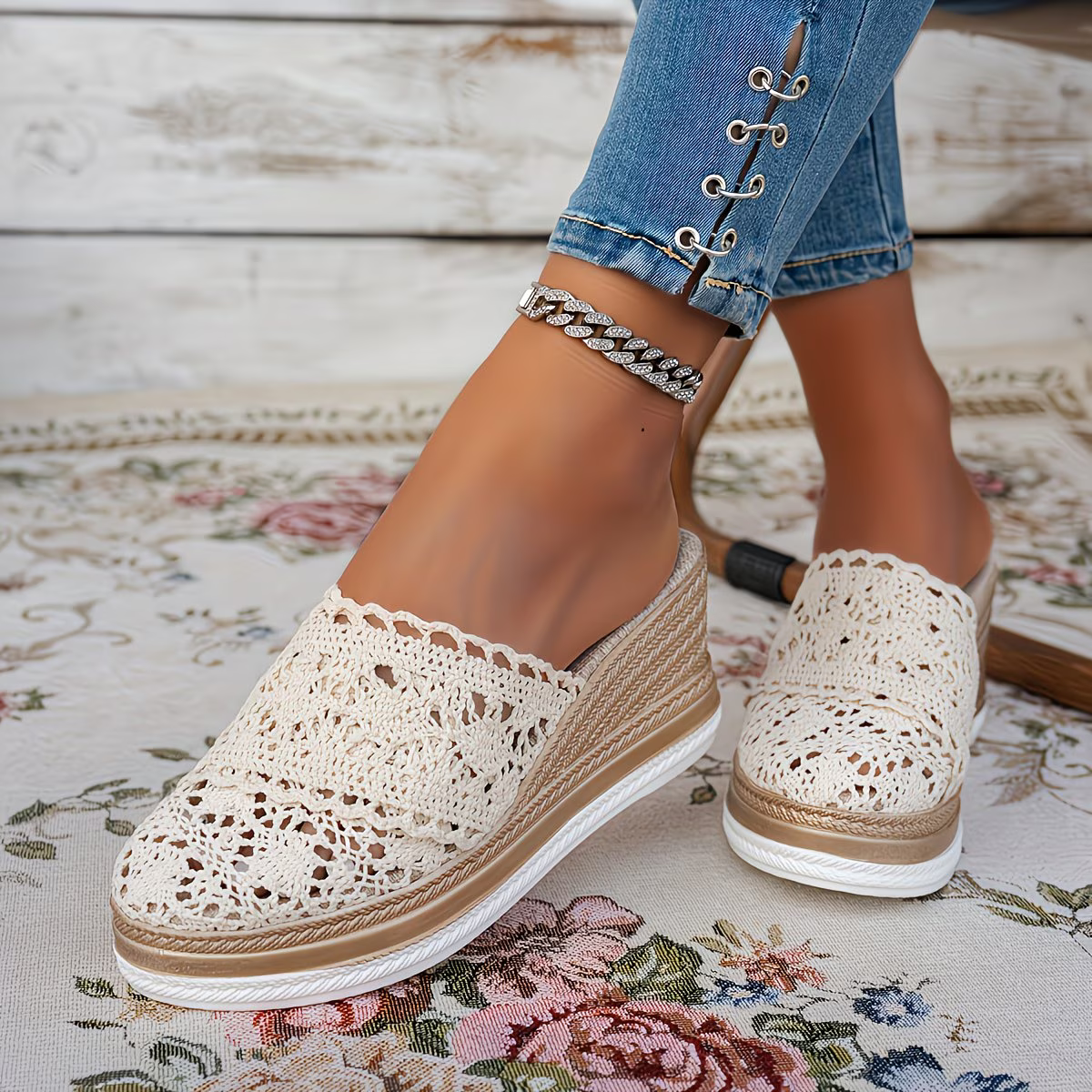 Women's Elegant & Comfortable Woven Wedge Sandals