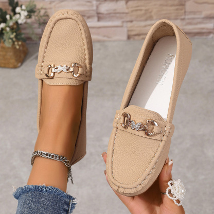 Women's Stylish Slip-On Loafers Comfortable Flat Shoes