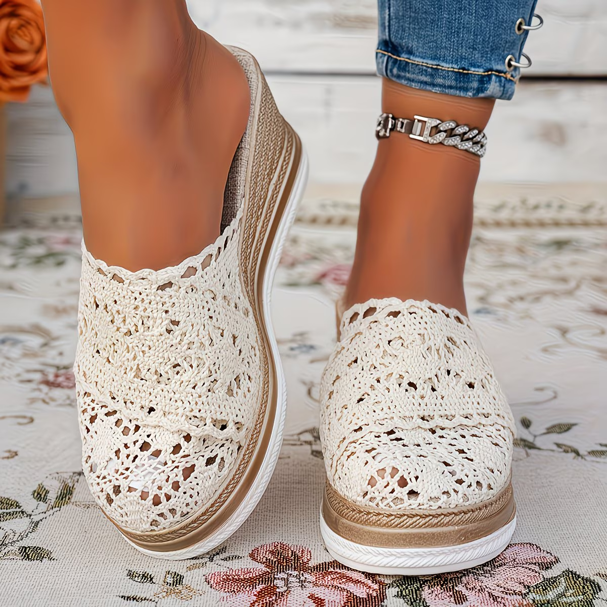 Women's Elegant & Comfortable Woven Wedge Sandals