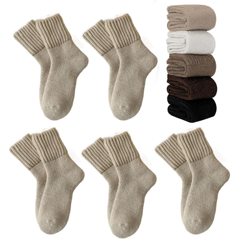Thick Warm Wool Winter Socks, Stretchy Fit for Wide & Swollen Feet