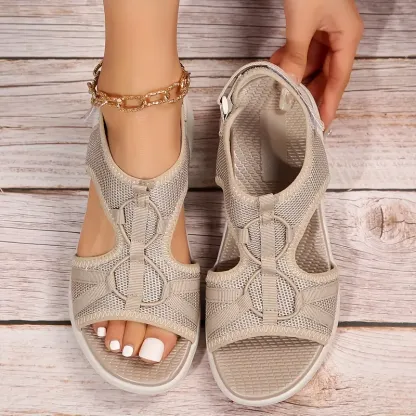 Women's Ultra-Breathable & Comfortable Sporty Peep Toe Mesh Sandals Outdoor Shoes for Summer Adventures