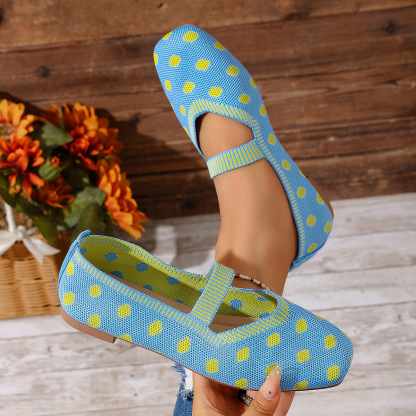Women’s Polka Dot Mary Jane Flat Shoes