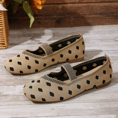 Women’s Polka Dot Mary Jane Flat Shoes