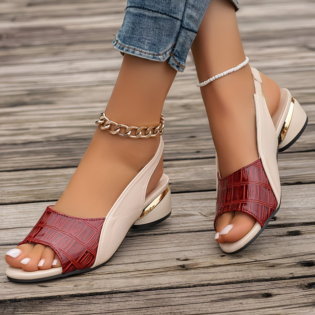 Women's Stylish Comfortable Chunky Heel Sandals