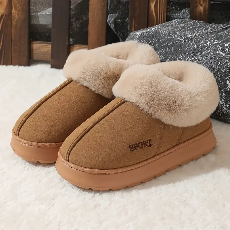 💖LAST DAY PROMOTION 56% OFF💖Women's Non-slip Mute Warm Fluffy Shoes Slippers
