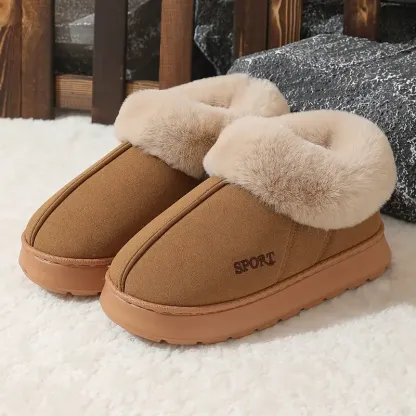 💖LAST DAY PROMOTION 56% OFF💖Women's Non-slip Mute Warm Fluffy Shoes Slippers