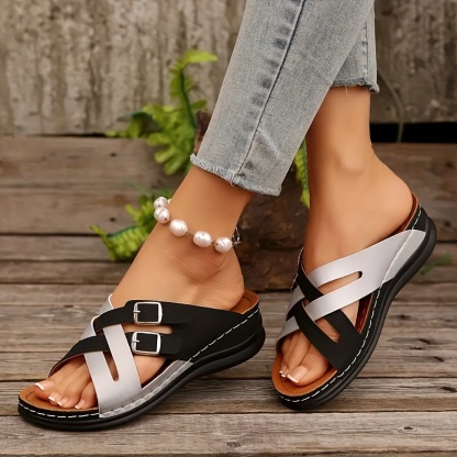 Women's Chic Summer Wedge Sandals Beach Shoes