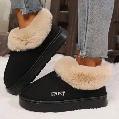 💖LAST DAY PROMOTION 56% OFF💖Women's Non-slip Mute Warm Fluffy Shoes Slippers