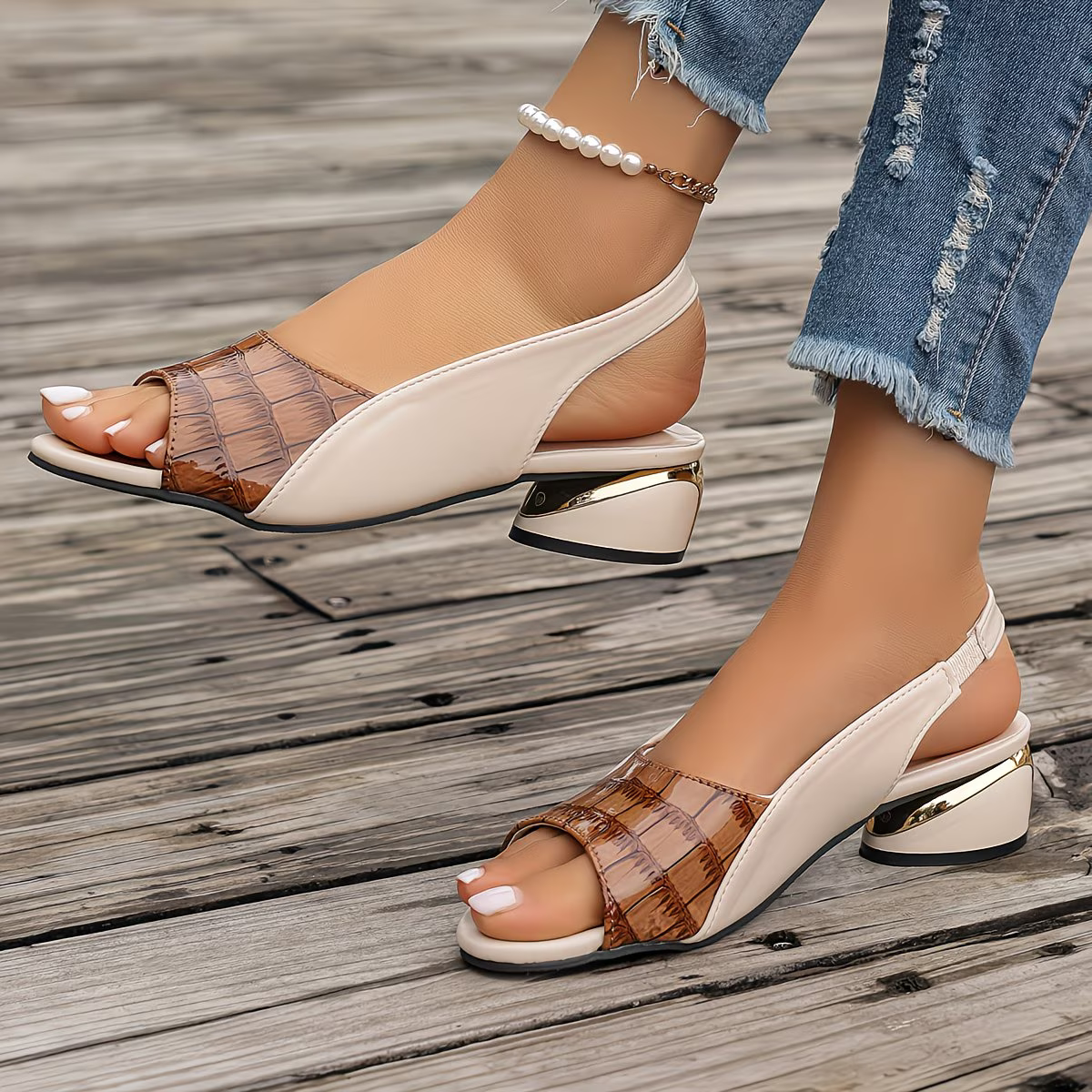 Women's Stylish Comfortable Chunky Heel Sandals