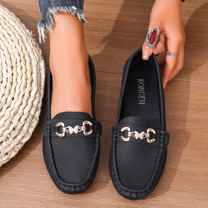 Women's Stylish Slip-On Loafers Comfortable Flat Shoes