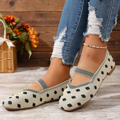 Women’s Polka Dot Mary Jane Flat Shoes
