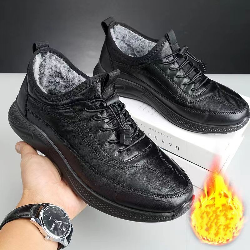 Men's Winter Waterproof Leather Snow Boots - BUY 2 FREE SHIPPING