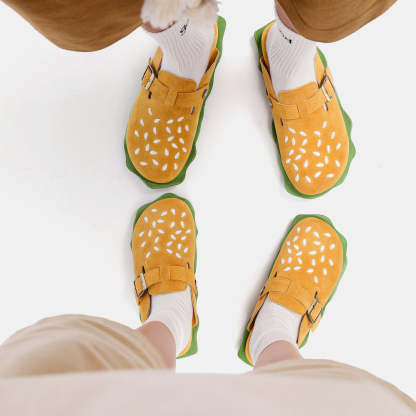 Women's Fun Burger Mule Clogs Slippers