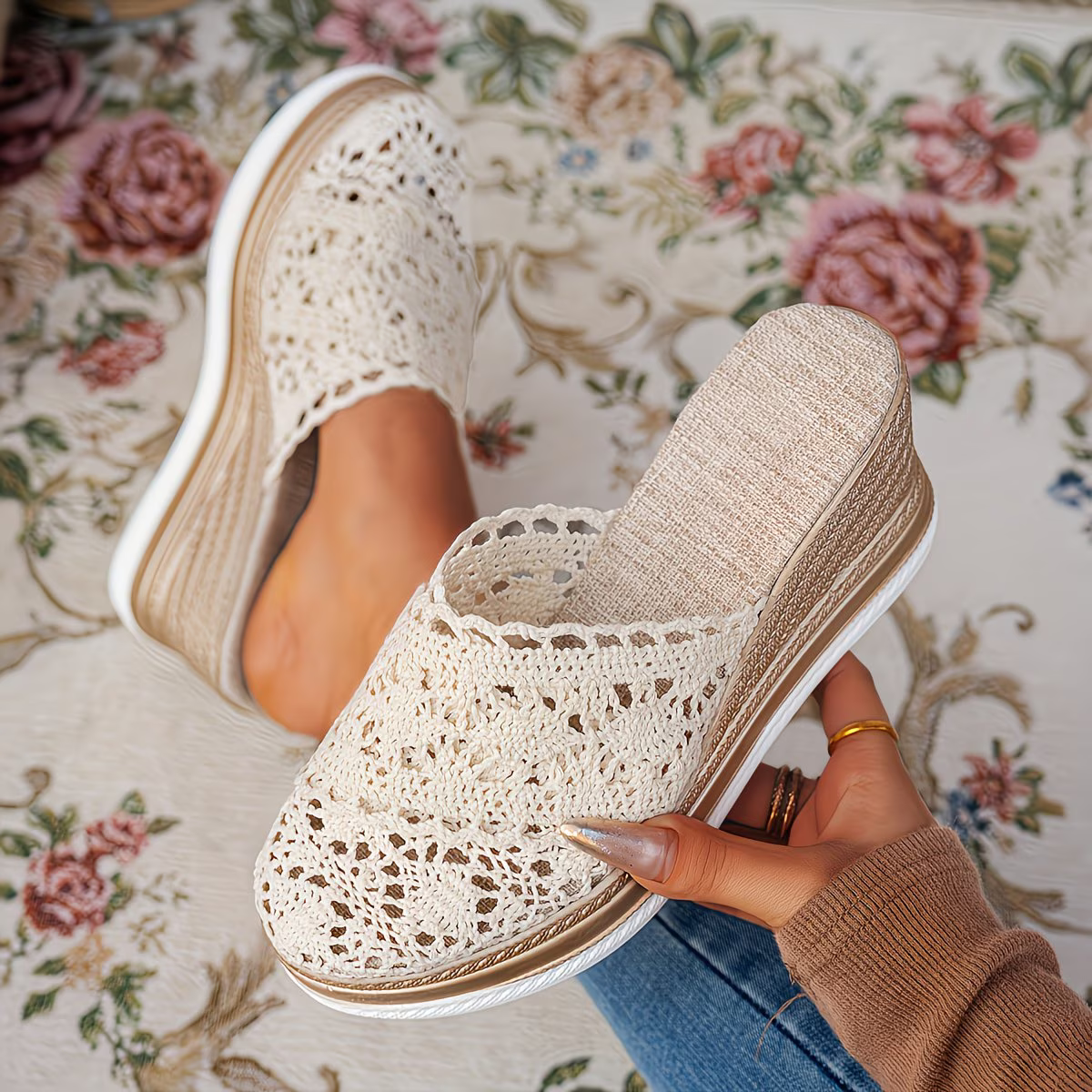 Women's Elegant & Comfortable Woven Wedge Sandals